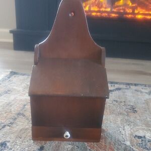Vintage Wooden Wall-Mounted Box